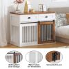 Heavy Duty Furniture style dog cage wooden dog cage double door dog cage side cabinet dog cage Dog crate (44 1/2"W *26"D *33 1/4"H)