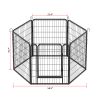 6 Panels Heavy Duty Metal Playpen with door,31.7"H Dog Fence Pet Exercise Pen for Outdoor, Indoor