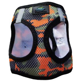 American River Choke Free Dog Harness (Color: Orange Camo, size: 3X-Large)