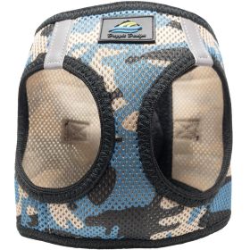 American River Choke Free Dog Harness (Color: Blue Camo, size: large)