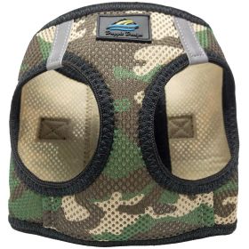 American River Choke Free Dog Harness (Color: Green Camo, size: large)