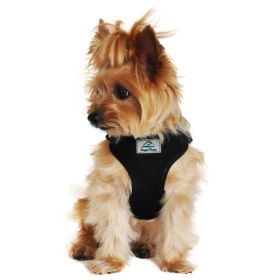 Wrap and Snap Choke Free Dog Harness (Color: Black, size: large)