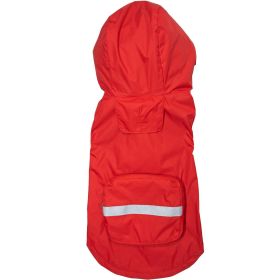 Packable Raincoat (Color: Red, size: X-Small)