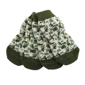 Non-Skid Dog Socks (Color: Camo, size: medium)