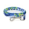 Surfboard Blue and Green Cool Mesh Dog Harness with Matching Leash